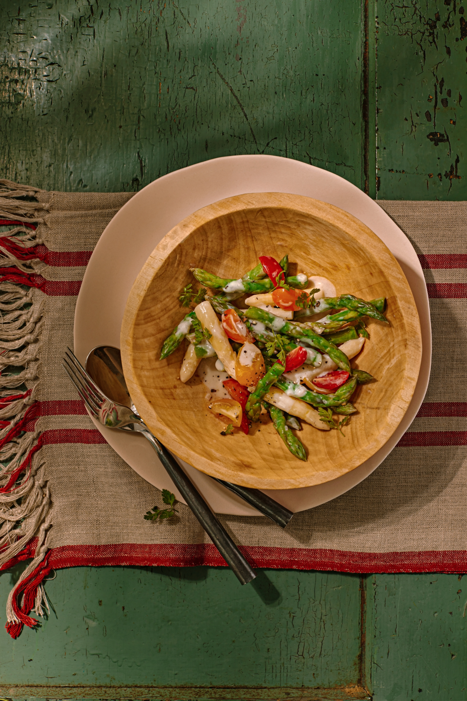 Asparagus fricassee