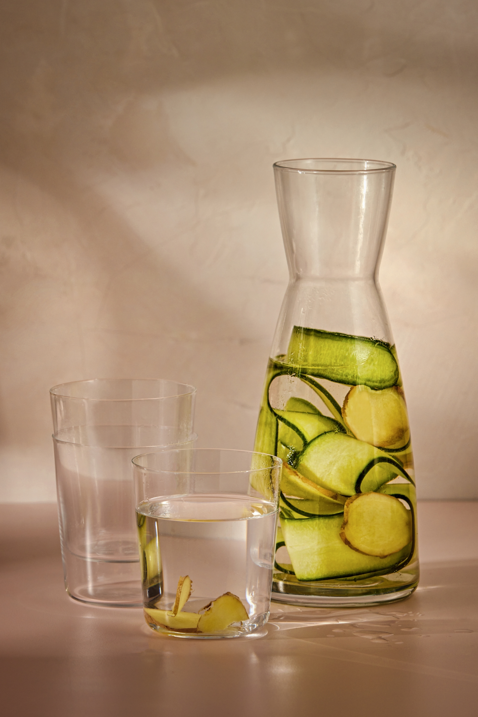 Gurken-Ingwer-Wasser
