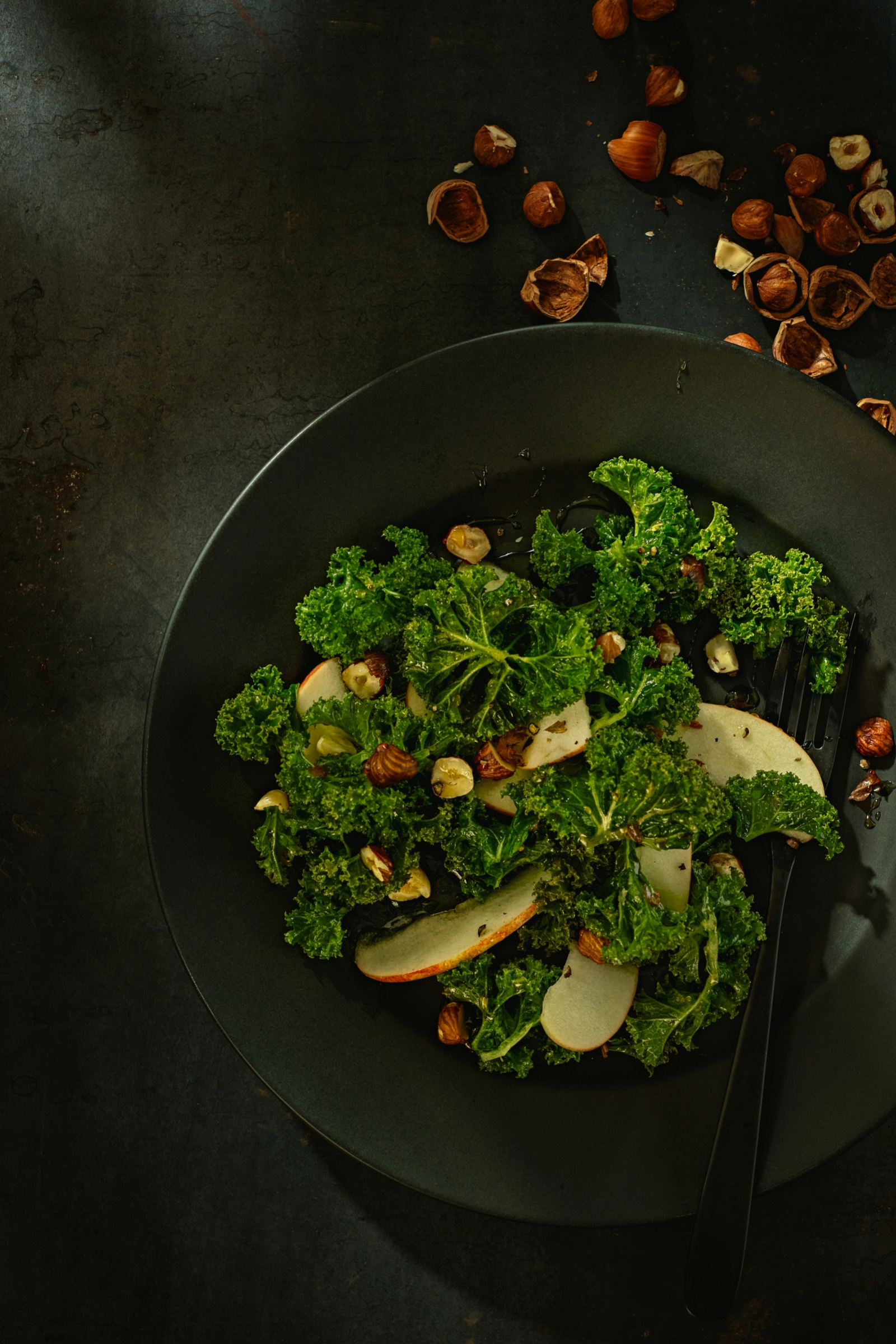 Federkohl-Apfel-Salat