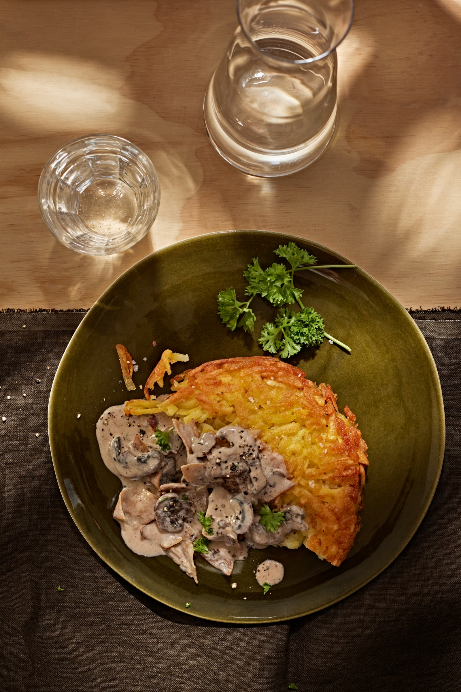 Veganes Zürich Geschnetzeltes