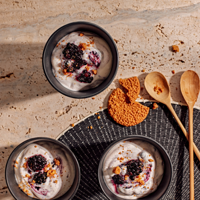 Beeren-Seidentofu