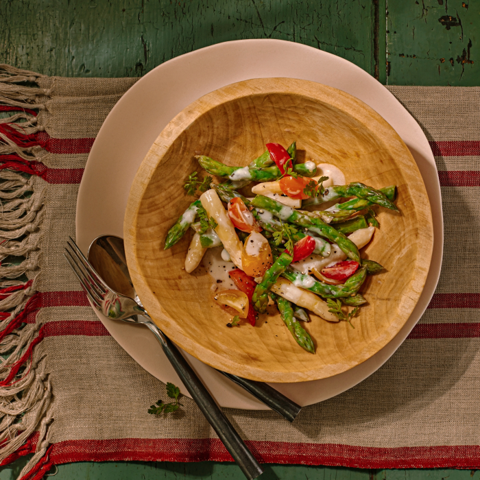 Asparagus fricassee