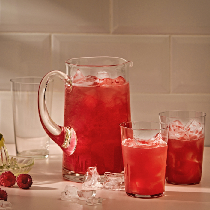 Himbeer-Lime-Limonade