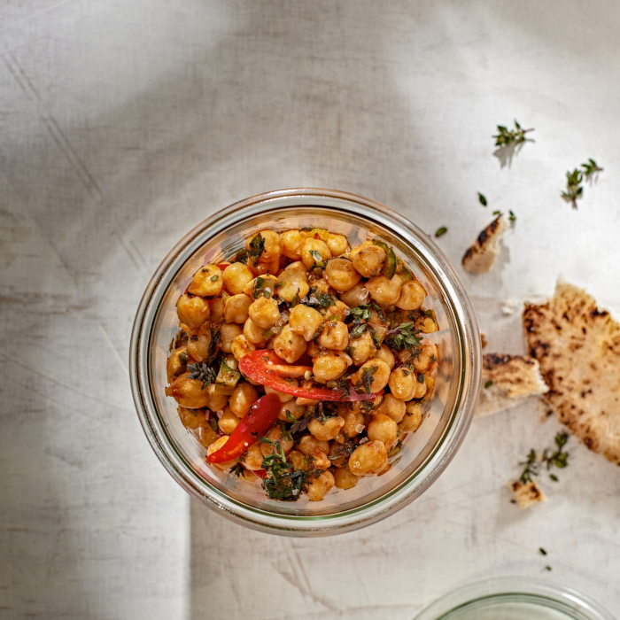 Kichererbsen-Harissa-Salat