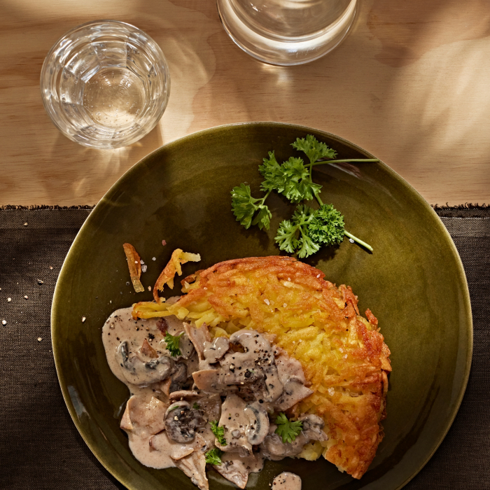 Veganes Zürich Geschnetzeltes